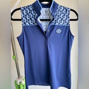 Women’s EP New York - Lahinch golf shirt in navy, size XS